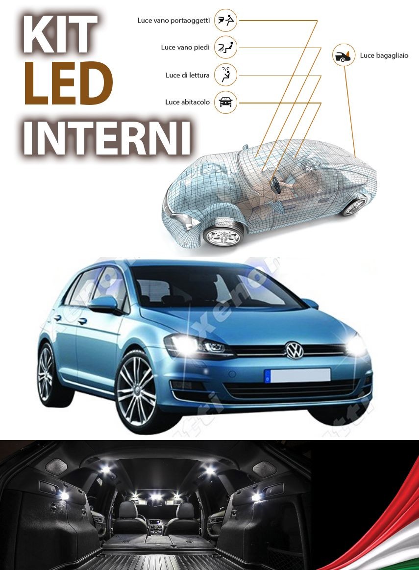 LUCI VANO PIEDI KIT LED INTERNI MERCEDES CLASSE A W176 CONVERSIONE COMPLETA
