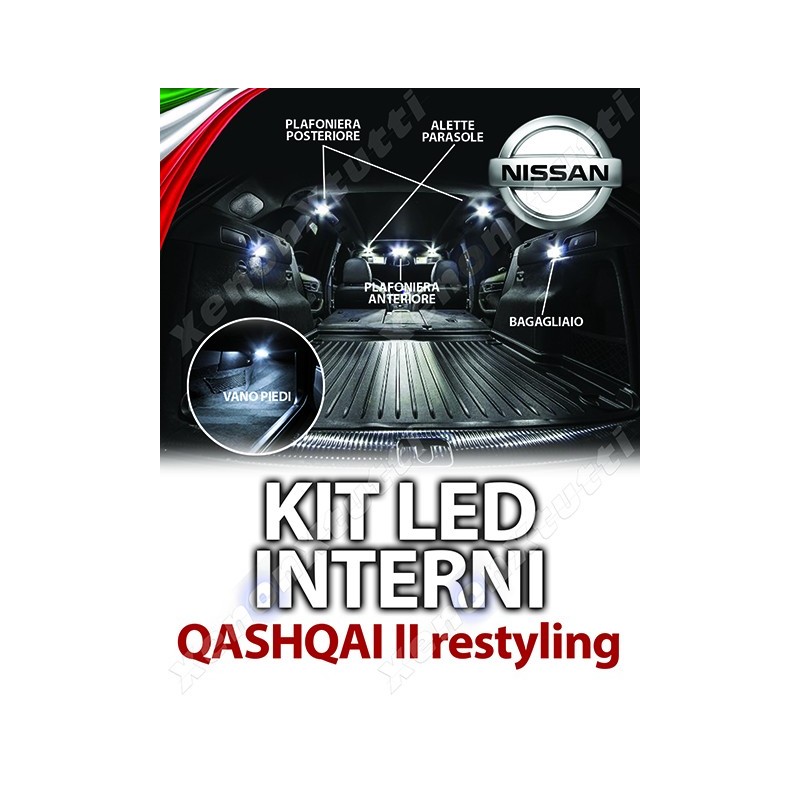 KIT LED INTERNI QASHQAI II RESTYLING SPECIFICO KIT LED INTERNI QASHQAI II RESTYLING SPECIFICO