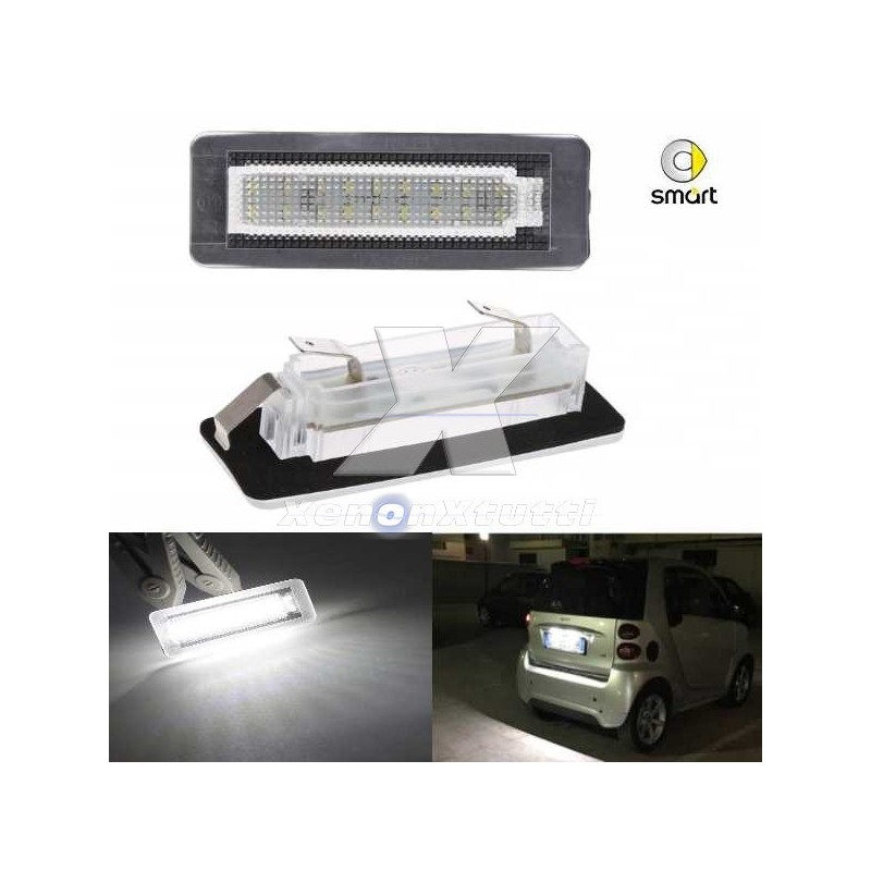 PLAFONIERA TARGA SMART FORTWO 450 451 LUCE LED PLAFONIERA TARGA SMART FORTWO 450 451 LUCE LED