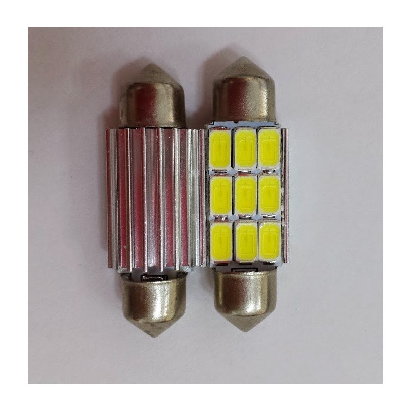 COPPIA LED FESTOON /SILURO 9 LED 5630 CANBUS COPPIA LED FESTOON /SILURO 9 LED 5630 CANBUS