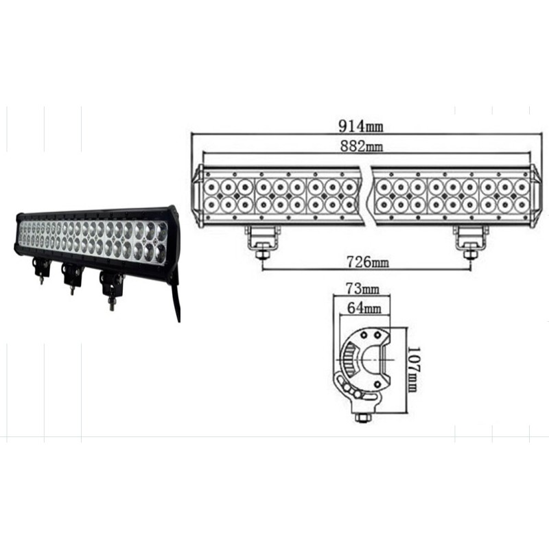 LED WORKING LIGHT 234W 9/32V PROFONDITA O DIFFUSO LED WORKING LIGHT 234W 9/32V PROFONDITA O DIFFUSO