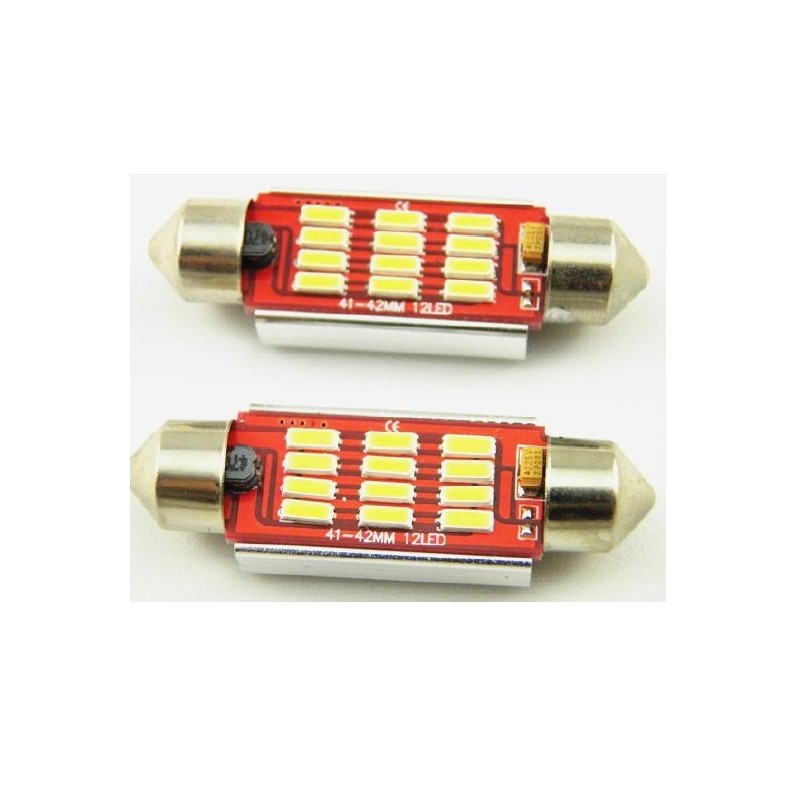 LED FESTOON SILURO 12 LED CANBUS 4011 41MM LED FESTOON SILURO 12 LED CANBUS 4011 41MM