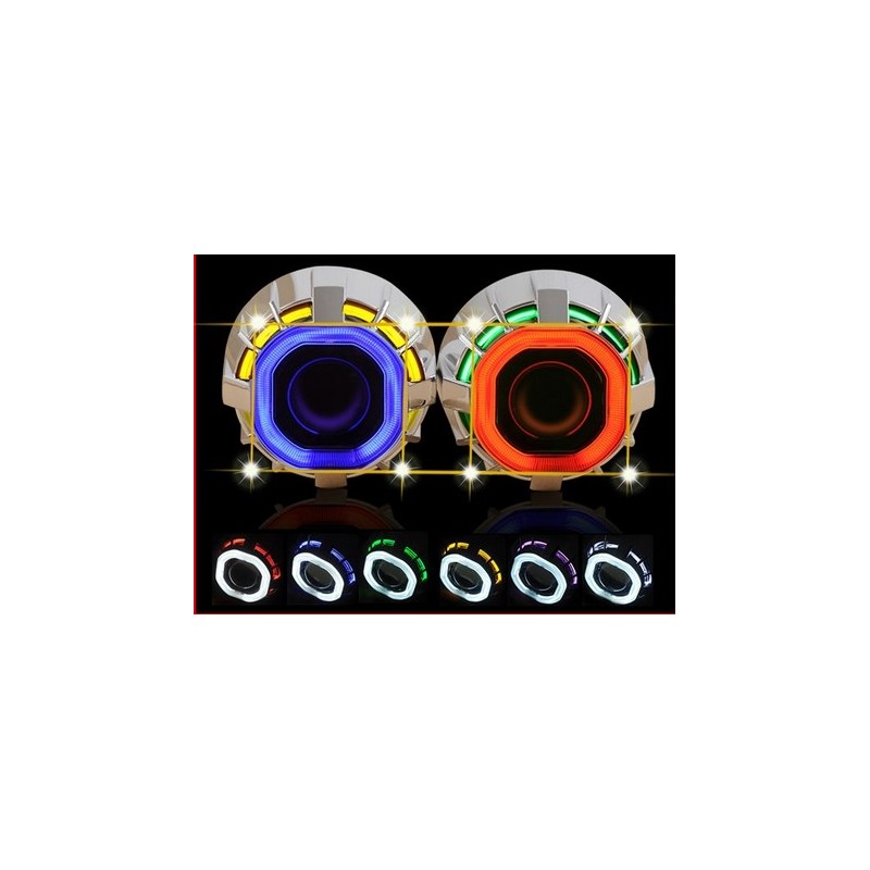 KIT PROIETTORE LENTICOLARE DOPPIO ANGEL QUADRATO KIT PROIETTORE LENTICOLARE DOPPIO ANGEL QUADRATO